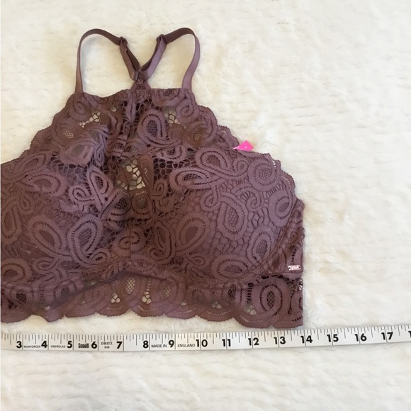 Pink Victoria’s Secret Pink Lace Padded Push Up Bralette NWT. Sz.L - Picture 5 of 8